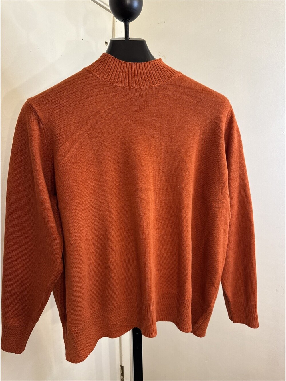 Old Navy Mock Neck Sweater Size 2xl Dark Orange Medium Weight Xxl New